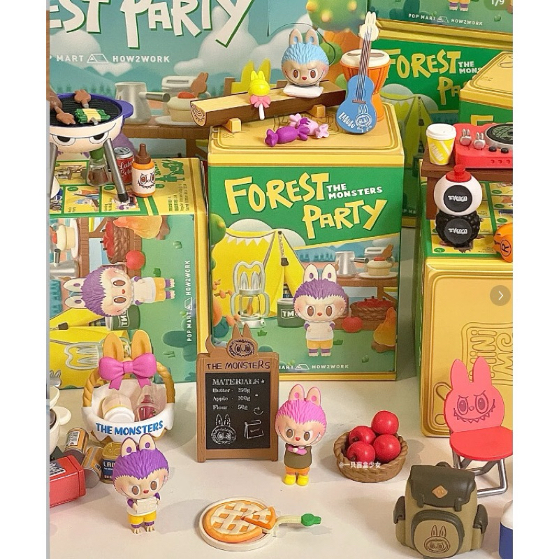 (🌷ลด 50% ใน Live สด) โมเดล : Labubu the monster forest party 🧺🌳🌼