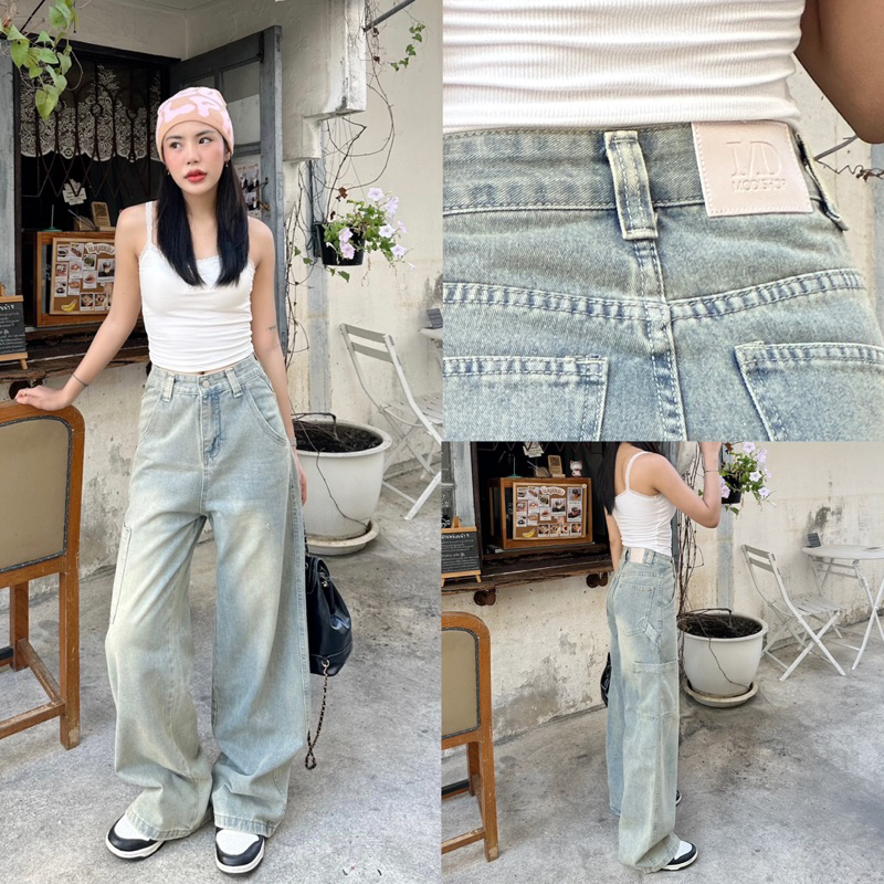 (จัดส่งภายใน 1-2 วัน)กางเกงยีนส์ Wara Jeans by modishop