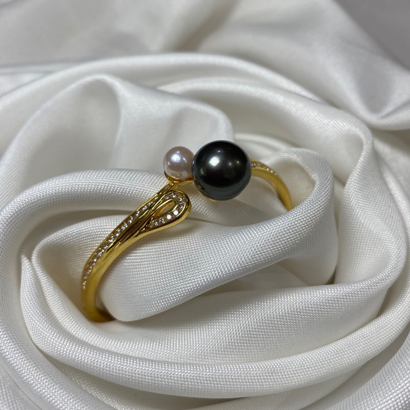 Krabi andaman pearl กำไลไข่มุกตาฮิติ อะโกย่า