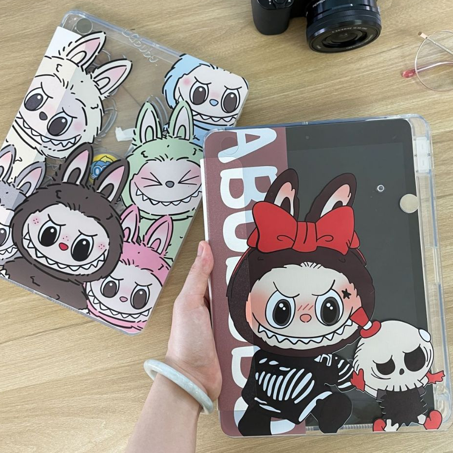 Crystal Glass เคสไอแพด Pro 11 pro 12.9 gen10 gen 7 gen8 gen 9 10.2 Air4 Air5 10.9 gen5 6 9.7 mini6 360°หมุนตั้ง/นอน
