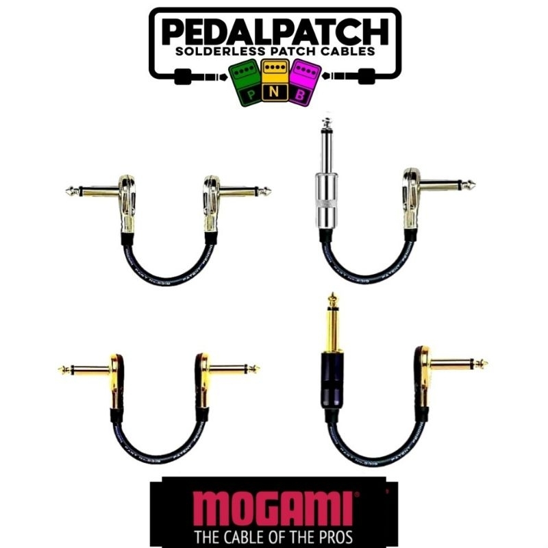 สายพ่วงเอฟเฟค PANCAKE PATCH CABLE ใช้สาย MOGAMI 2524 เลือกสายและความยาวได้