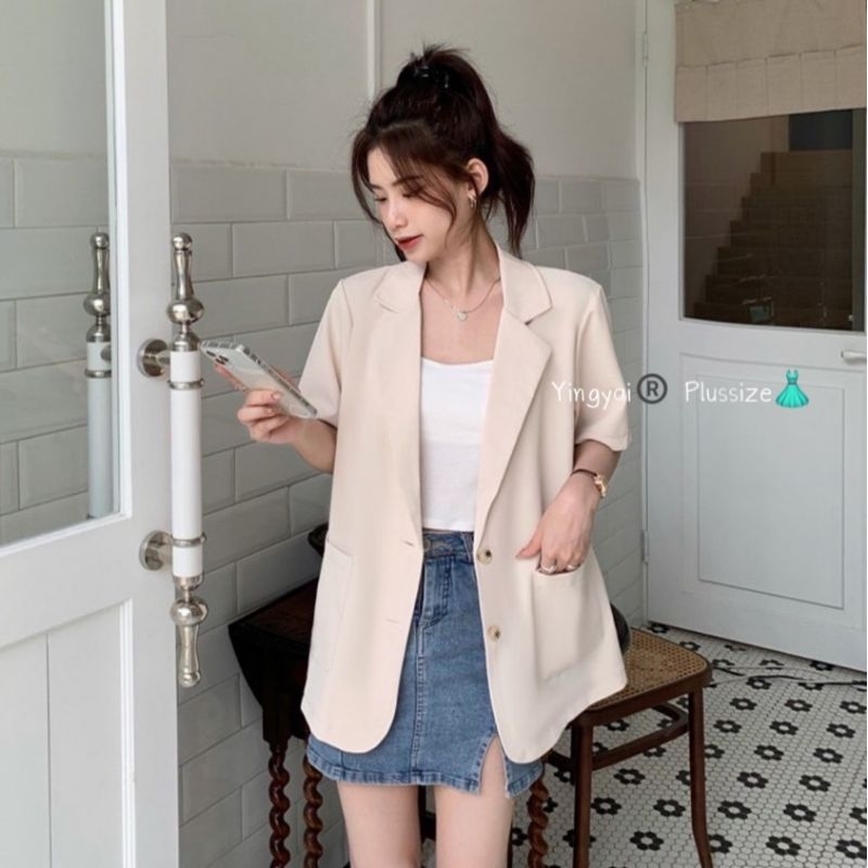 เสื้อคลุม  สาวอวบ สูท BLAZER ไซส์ใหญ่ Bigsize อก40-50" นิ้ว