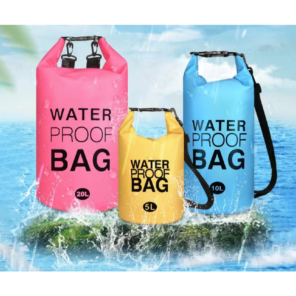 Waterproof bag กระเป๋ากันน้ำแบบพกพาขนาด2L/3L/5L/10L/15L/20L