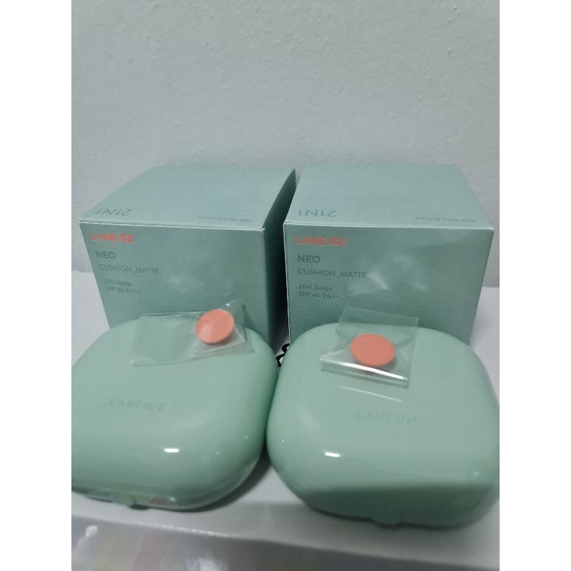 ถูกสุด ตลับจริง มีกล่อง  มี1ค่ะlaneige cushionรุ่นใหม่ สี23N1 lotใหม่ exp2028