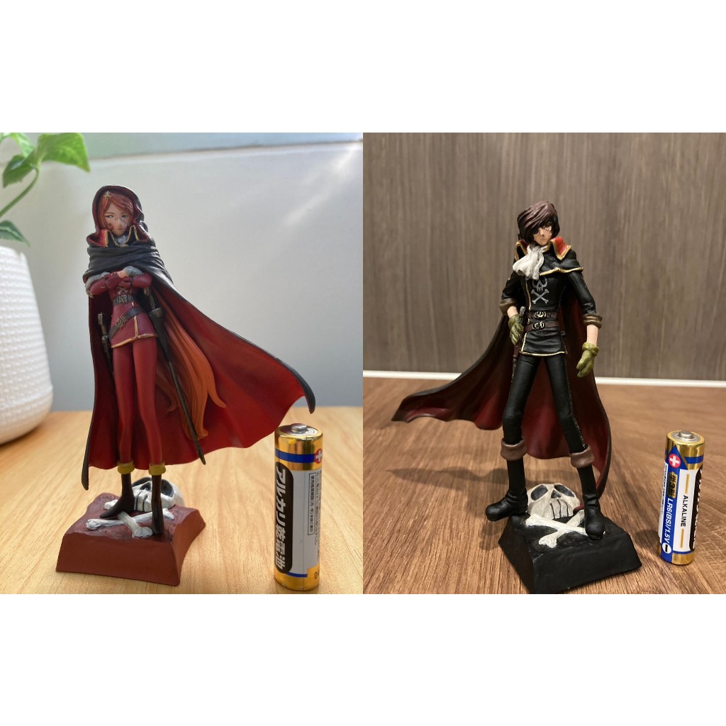 [ของแท้/ไม่มีกล่อง] Space Pirate Captain Harlock Model Furuta 20th Century Cartoonist Collection  🇯🇵