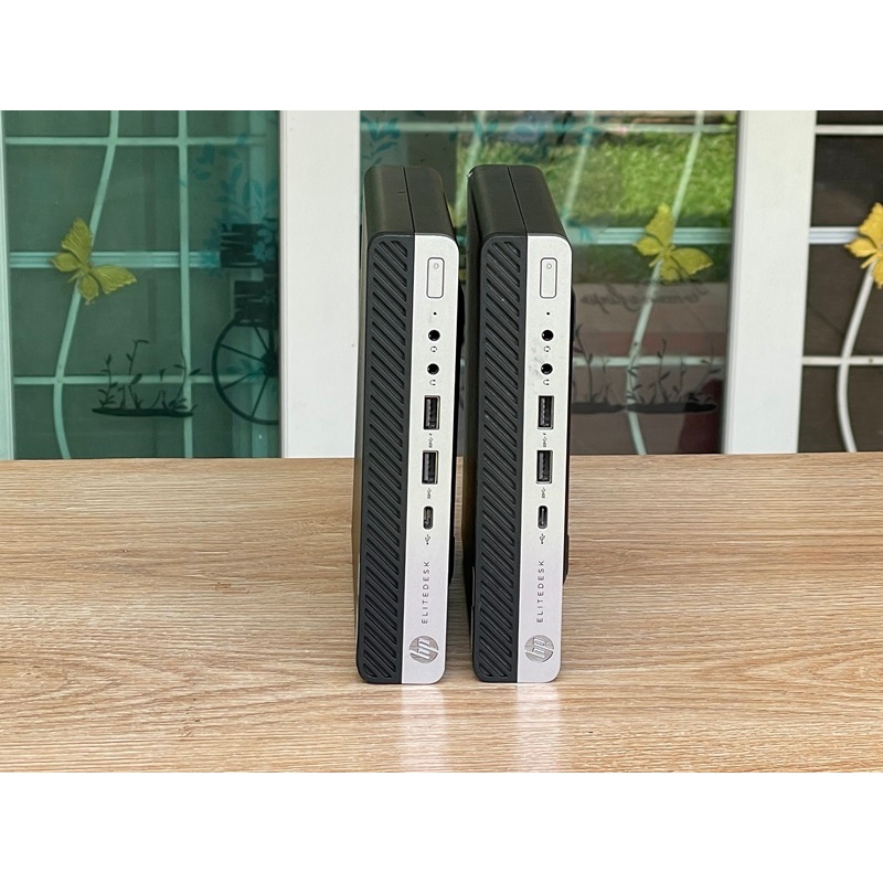 HP EliteDesk 800 G4 Mini i7-8700T SSD256GB+HD500GB RAM16GB Windows 10 Pro มือสองประกันร้าน