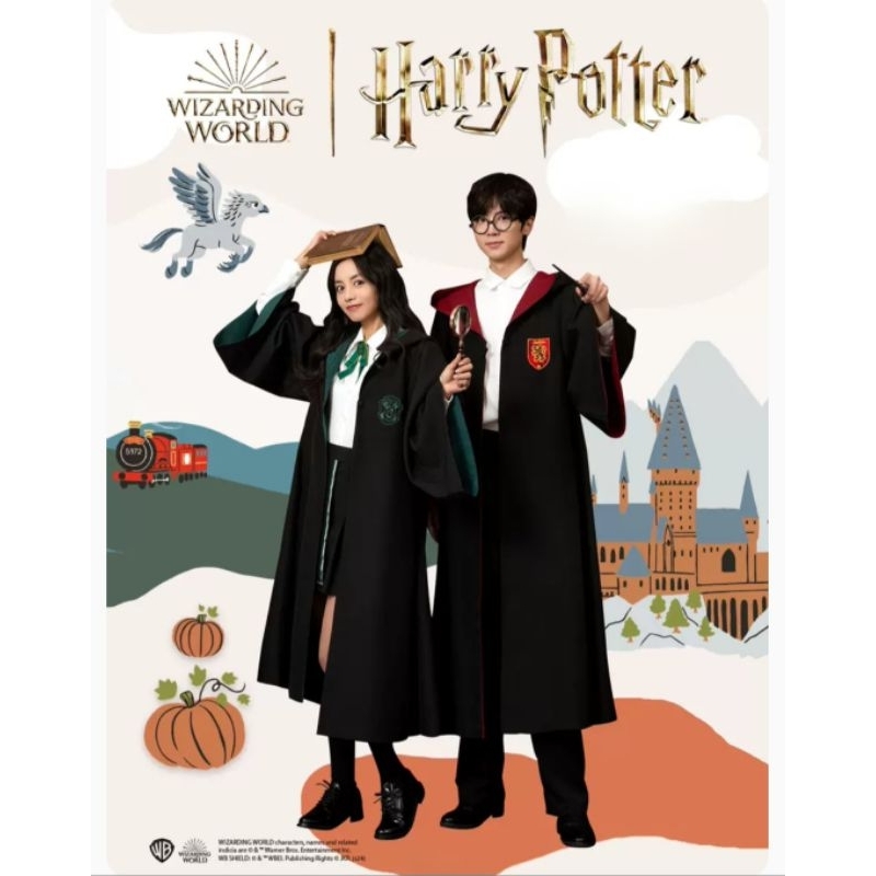 [Pre-order]ME x Harry Potter เสื้อคลุม แฮร์รี่พอตเตอร์ พ่อมดแม่มด คอสเพลย์ Warner Bros