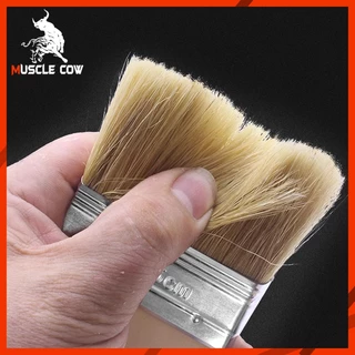 Muscle Cow แปรงทาวานิช แปรงทาสี (มีทุกขนาด) รุ่นขนละเอียด ใช้ทาสีน้ำ สีน้ำมัน ทาสีทั่วไป ขนไม่หลุดง่ายเกรดA อย่างดี