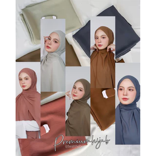 Thebest-Premiumhijabผ้าพันชีฟองพรีเมี่ยมเนื้อนุ่มใส่สบาย ⛔️*อ่านขนาดผ้าก่อนกดสั่งซือขนาด1.90*55cm