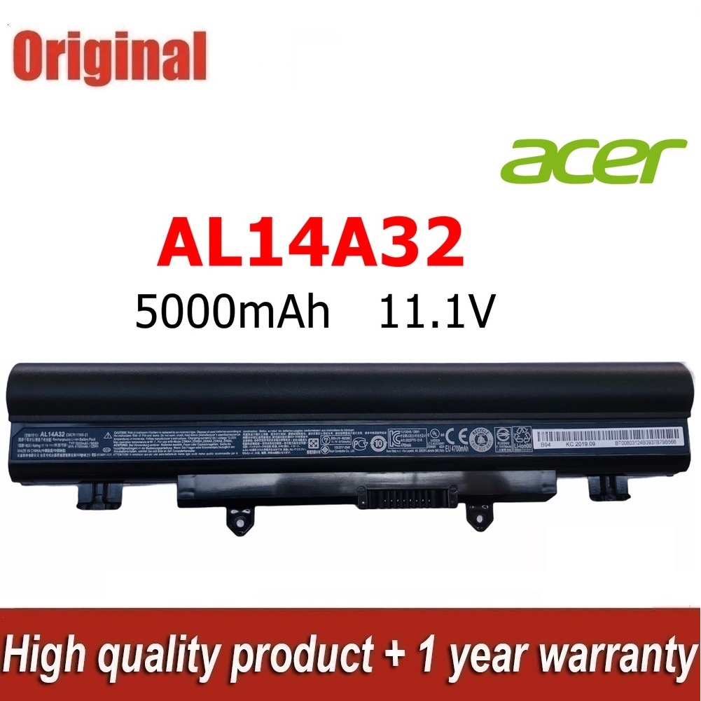 ♛ACER แบตเตอรี่ AL14A32 ของแท้ (สำหรับ ASPIRE E14 E15 E1-571 E5-471 E5-571 E5-421 E5-411 E5-531G AL1