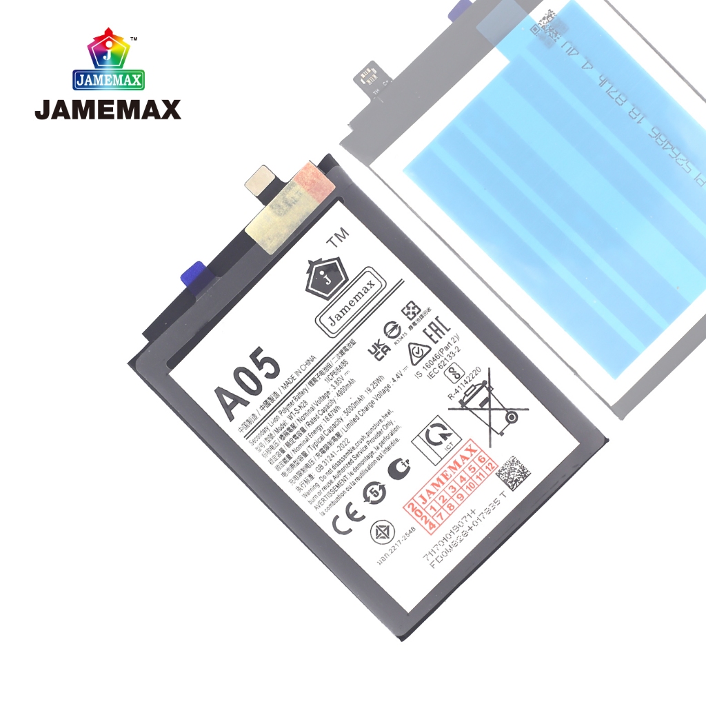แบตโทรศัพท์มือถือ SAMAUNG Galaxy A05 JAMEMAX แบตเตอรี่ SamsungA05 Battery Model WT-S-N28 แบตแท้ ฟรีชุดไขควง（5000mAh） - รูปที่ 3