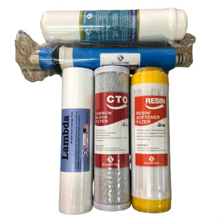ไส้กรองน้ำ 5 ขั้นตอนRo 50 เรซิ่น  postcarbon 12นิ้ว