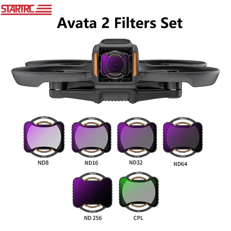 STARTRC DJI Avata2 Filter 6 in 1 Protection CPL ND8 ND16 ND32 ND64 ND256 Dimming Mirror