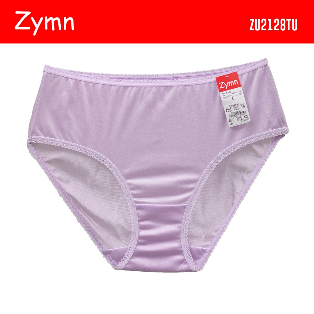 ZYMN กางเกงในผ้าไนล่อน แบบครึ่งตัว รุ่น ZU2128 (VI) สีม่วง