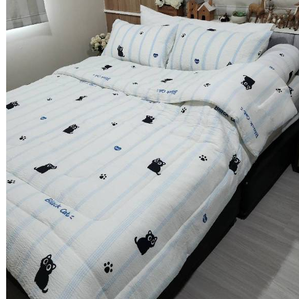 ชุดเครื่องฤดูหนาว  ผ้าห่ม ผ้าปูที่นอน นวมหนา แน่น หนัก นุ่ม ผ้า fine fabric ของ Rabbit Moon ราคา ถูกที่สุด ดีลบีเคเค แกลเลอรีภาพที่ 2