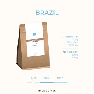 เมล็ดกาแฟ คั่วเข้ม - Brazil Tiger No.2