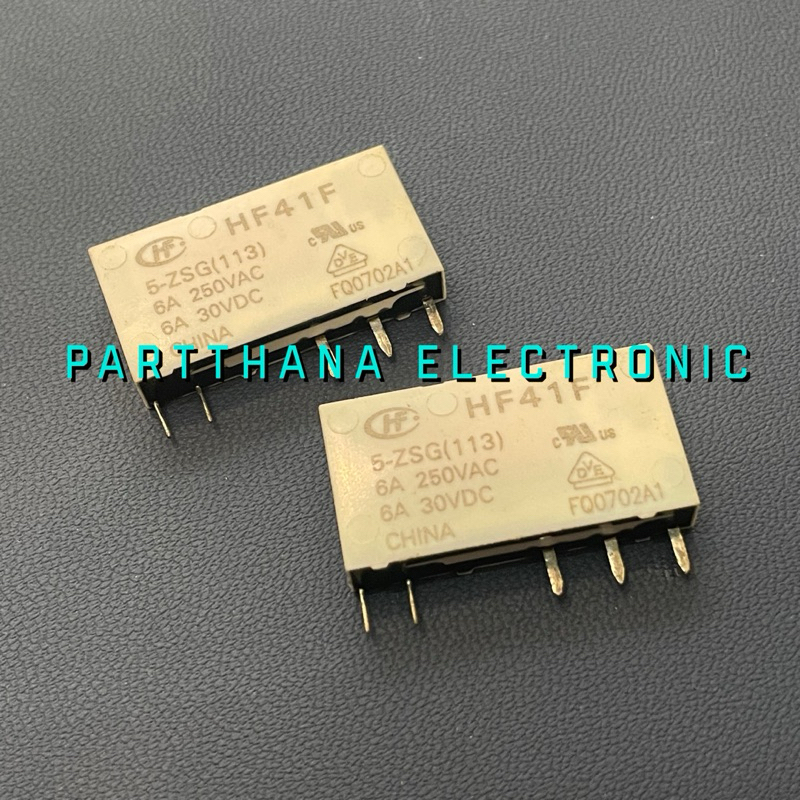 HF41F 5-ZSTG RELAY 5VDC 5ขา พร้อมส่งในไทย