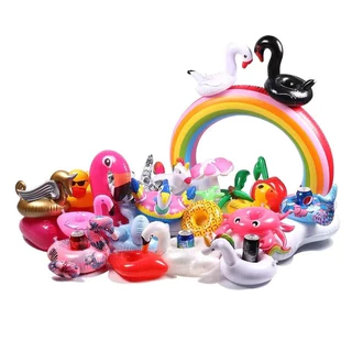 ที่รองแก้ว แฟนซี เป่าลม ลอยน้ำ Cup Drink Holder