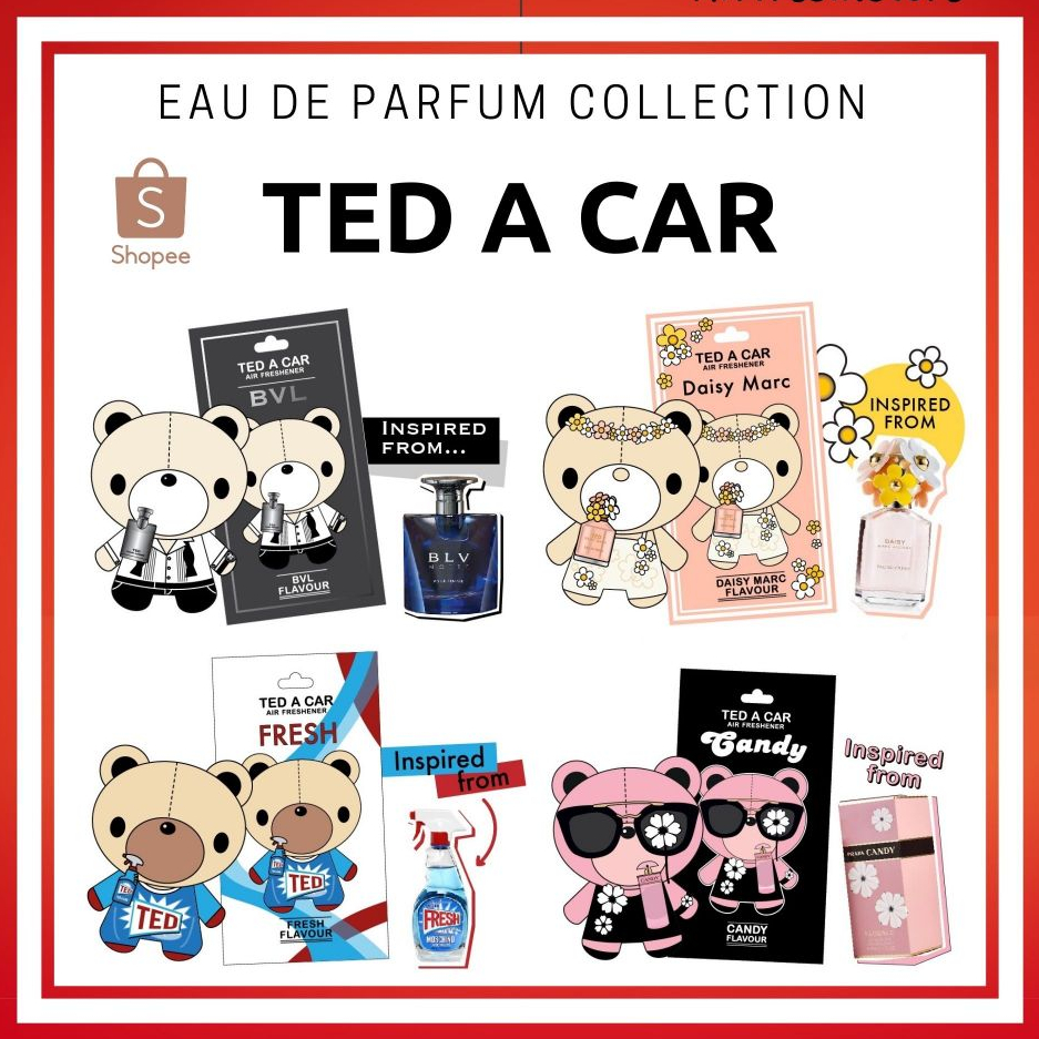 Ted a car แผ่นน้ำหอม ปรับอากาศ ของแท้ 💥 เท็ดอะคาร์ ราคาส่ง น้ำหอมปรับอากาศ กลิ่น น้ำหอมแบรนด์