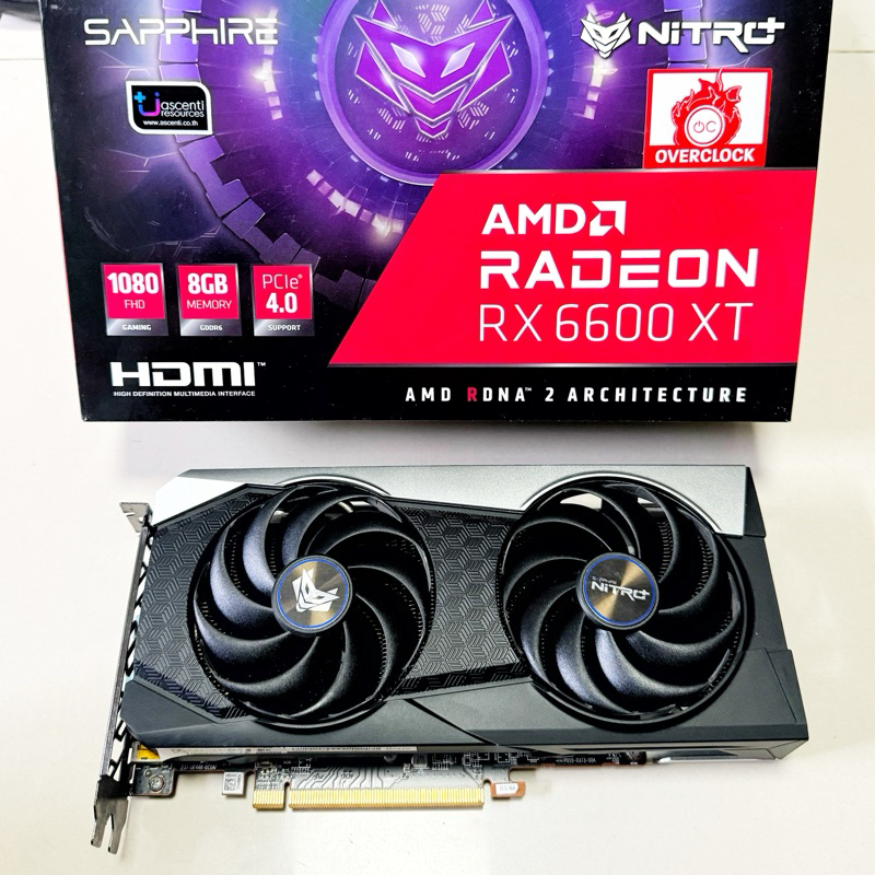 (ทักแชท 5,690฿) Rx6600xt 8G Rx 6600xt แรงกว่า RTX 3060 ประกัน แรงกว่า RTX3060 การ์ดจอมือสอง ตาม 3060ti