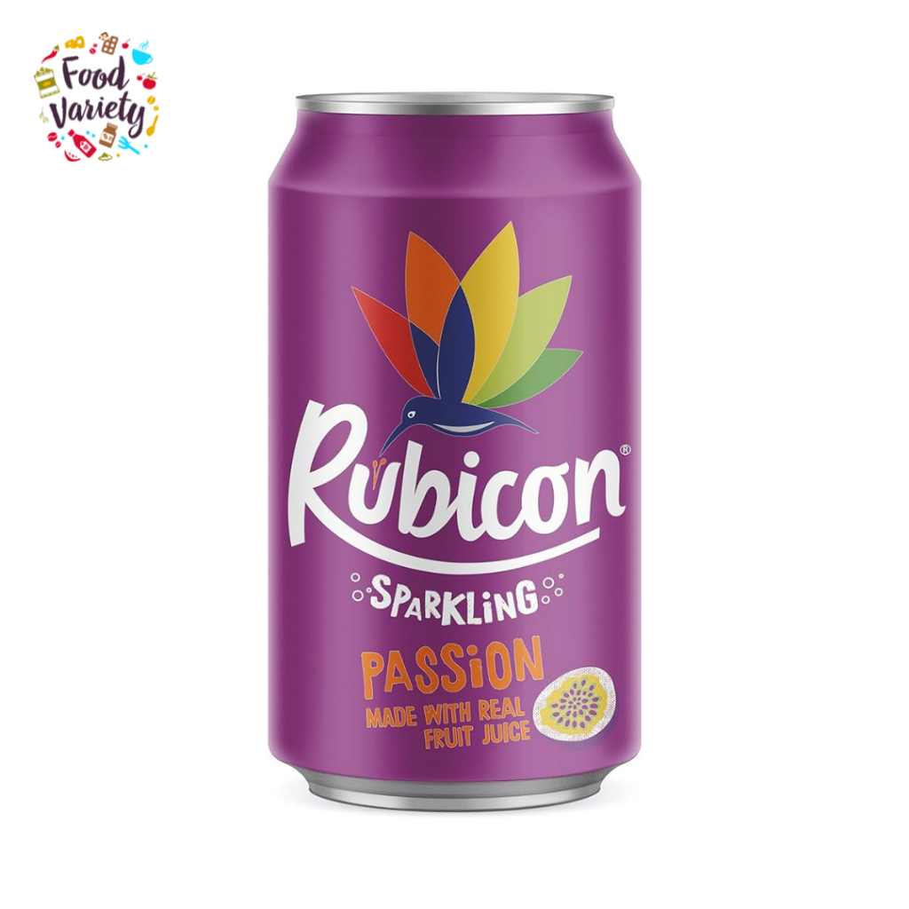 Rubicon Sparkling Passion Fruit Juice Drink 330ml รูบิคอน เครื่องดื่มเสาวรสอัดลม 330 มล.