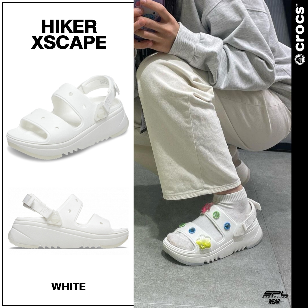 Crocs รองเท้าแตะ รองเท้ารัดส้น UX Hiker Xscape 208181-100 (2990)