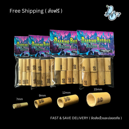 Natural Rolling Tips : Weed Tubes for Joints and Blunts (10 Pack) - Fresh Designs and Varied Sizes