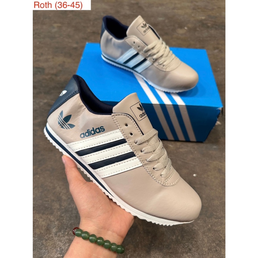 รองเท้าผ้าใบแฟชั่น หนังนิ่ม ใส่สบาย พื้นนุ่ม ทรงสวย ไซส์.36-45 มี 4 สี V38B013 - รูปที่ 2