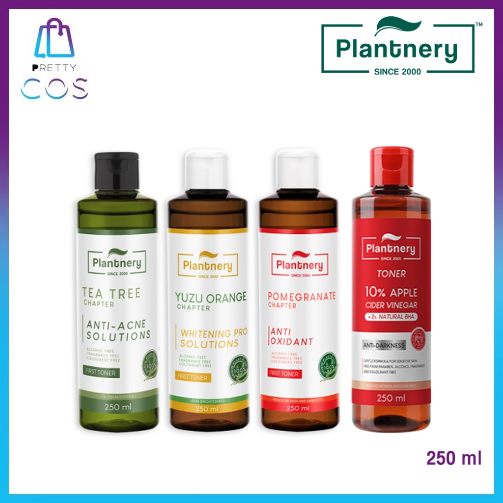 (โทนเนอร์) Plantnery First Toner 250 ml. แพลนเนอร์รี่ เฟิร์ส โทนเนอร์ ที ทรี / โทนเนอร์ทับทิม / โทนเ