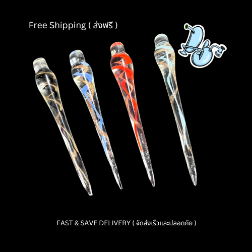 Multicolored Stripe Glass Dabbing Tool: Style Meets Function (แก้วเส้นริ้วหลากสี: สไตล์ผสมผสานกับฟังก์ชัน)
