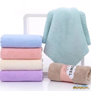 South พร้อมส่ง ผ้าขนเป็ด ผ้าขนหนู ซึมซับน้ำได้ดี สัมผัสนุ่ม มี 5 สีให้เลือก ขนาด 30X57cm
