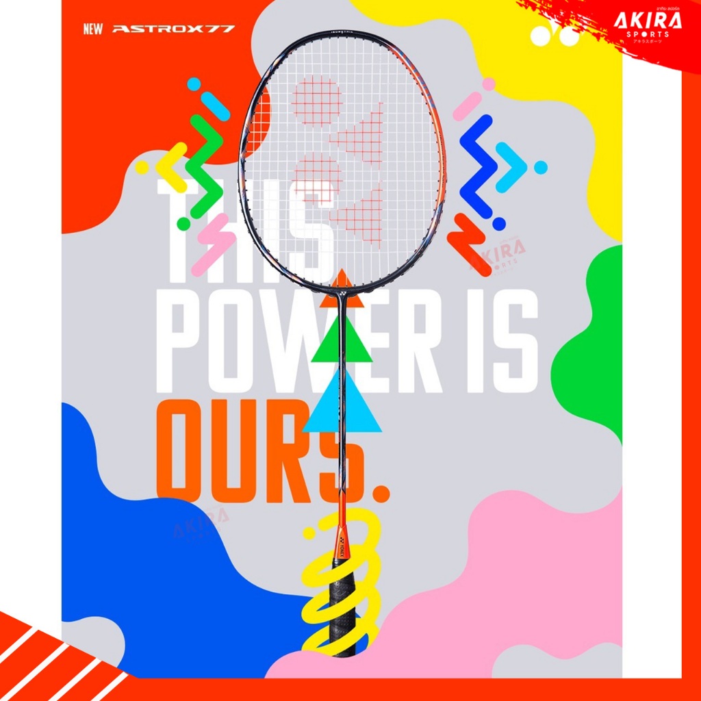 YONEX ไม้แบดมินตันYONEX Astrox 77 PRO แถมเอ็นและซอง พร้อมใบประกันศูนย์ไทย 3 เดือน