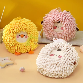 Ecoco ผ้าเช็ดมือ แบบ2ด้าน แขวนได้ ผ้าเช็ดมือไมโครไฟเบอร์ ขนาด 17 x 17 cm ซับน้ำได้ดี มี 3 สีให้เลือก