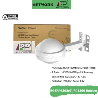 REYEE Access Point Outdoor Wi-Fi5 AC1300(อุปกรณ์กระจายสัญญาณ) รุ่นRG-RAP6202G(ประกัน3ปี)