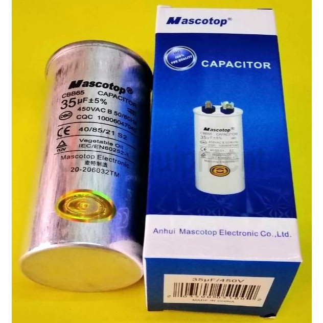อะไหล่แอร์ รันนิ่งคาปาซิเตอร์ CAPACITOR 35MFD "35uf" อุปกรณ์เครื่องปรับอากาศ CRN102008-4