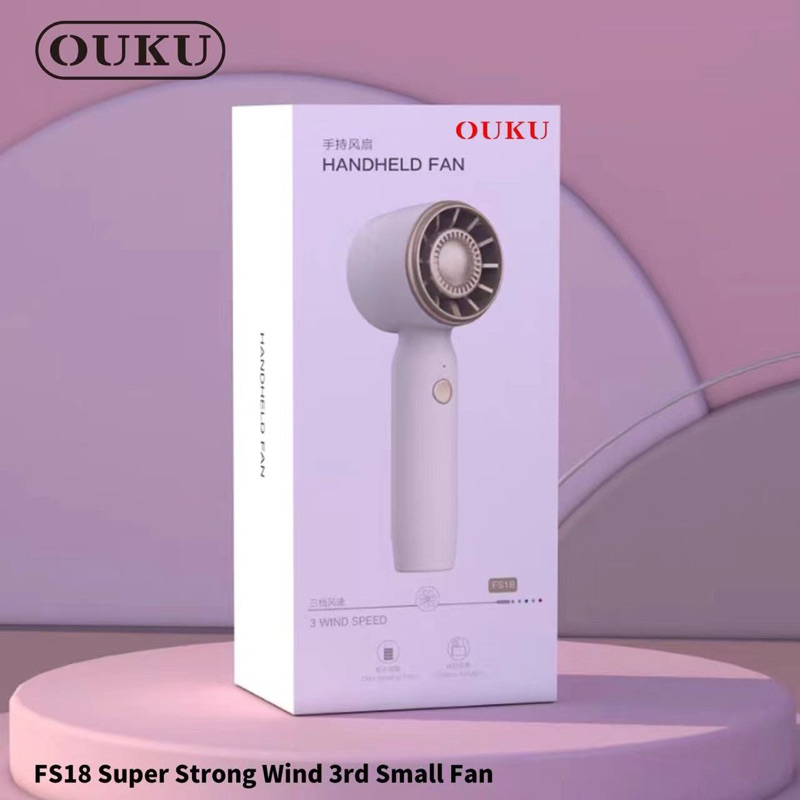 OUKU Mini พัดลมพกพา พัดลม USB ชาร์จแบบพกพา ขนาดเล็ก พัดลมเล็กๆในมือ มันเรียบง่ายและสวยงาม
