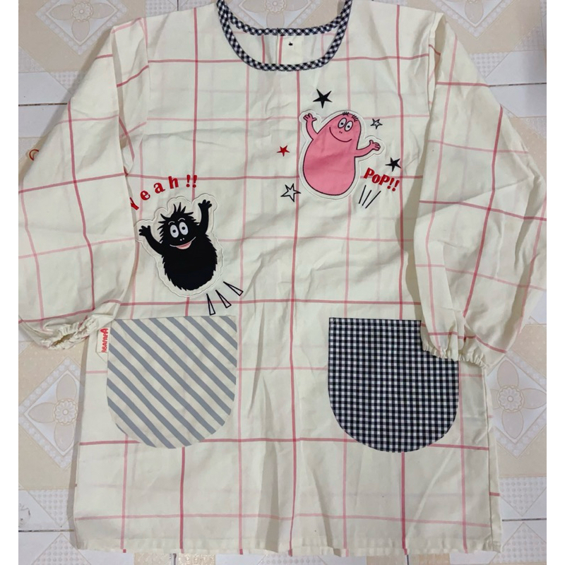 กันเปื้อนแขนยาว babapapa แท้จากญี่ปุ่น