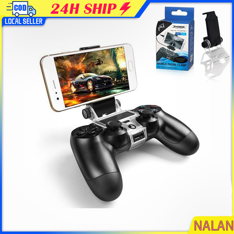 จอยเกมบลูทูธ สำหรับจอย PS4 ที่ตั้งมือถือ ไม่มีสายOTG พร้อมส่งจัดส่งรวดเร็ว