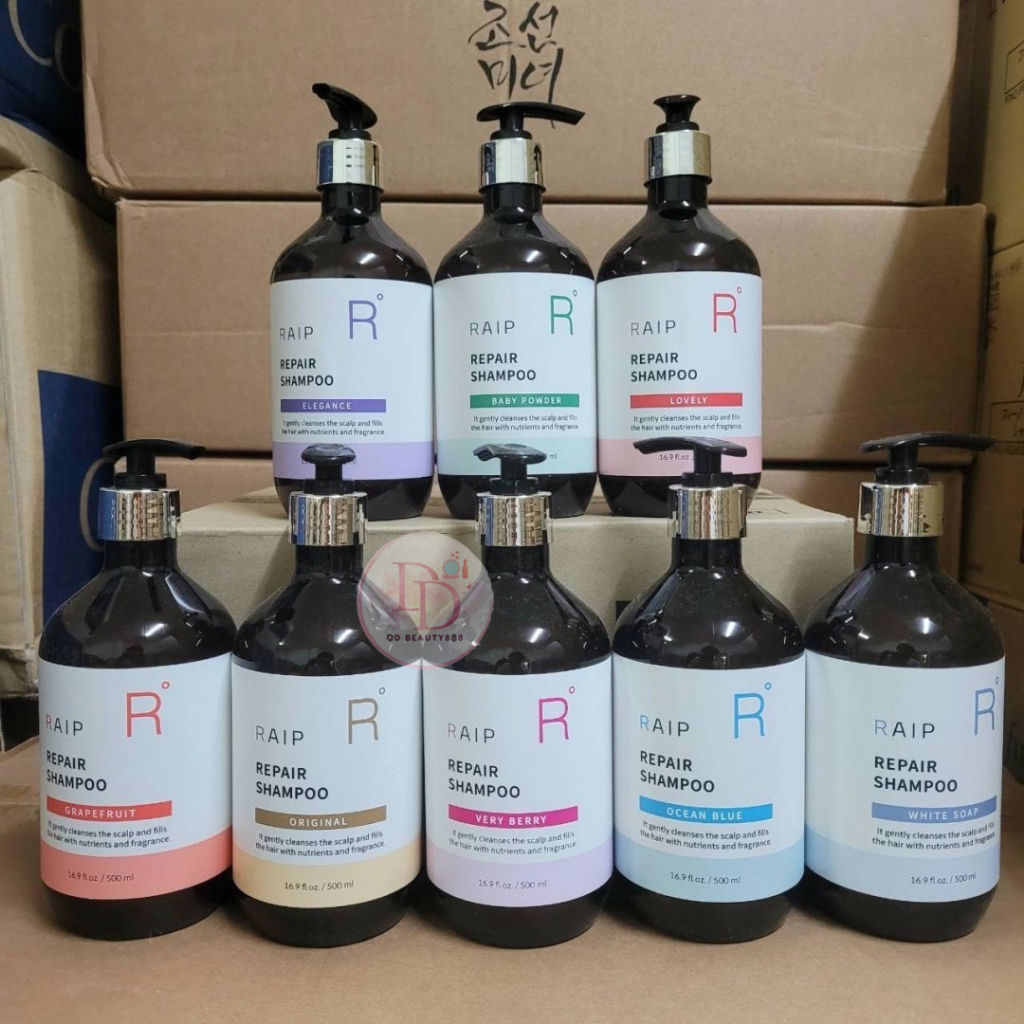 แชมพู/ครีมนวดผม RAIP Repair Shampoo 500ml / RAIP Repair Treatment 500ml กลิ่นหอม - รูปที่ 3