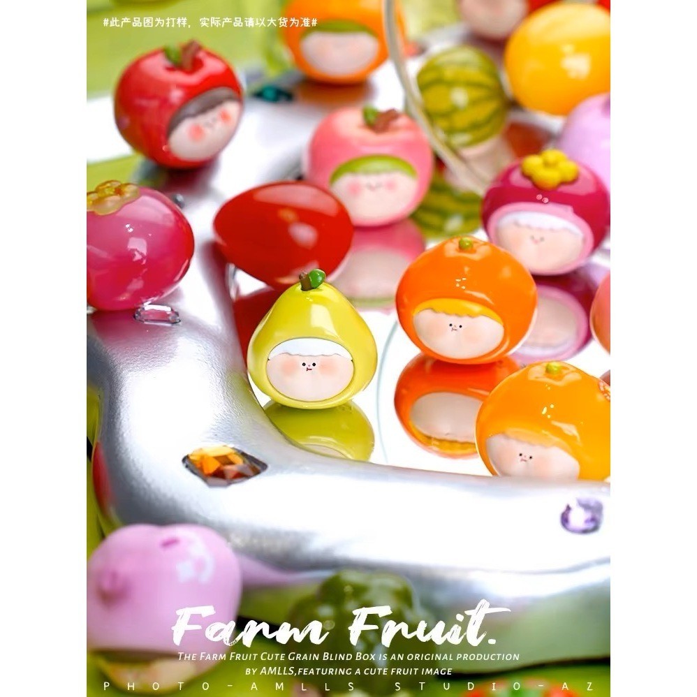 (ลดในไลฟ์100฿ )แบบสุ่ม โมเดลบีน : Amlls Farm Fruit