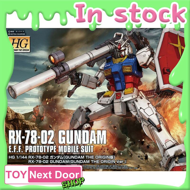 พร้อมส่ง BANDAI : HG 1/144 RX-78-02 GUNDAM (GUNDAM THE ORIGIN VER.)