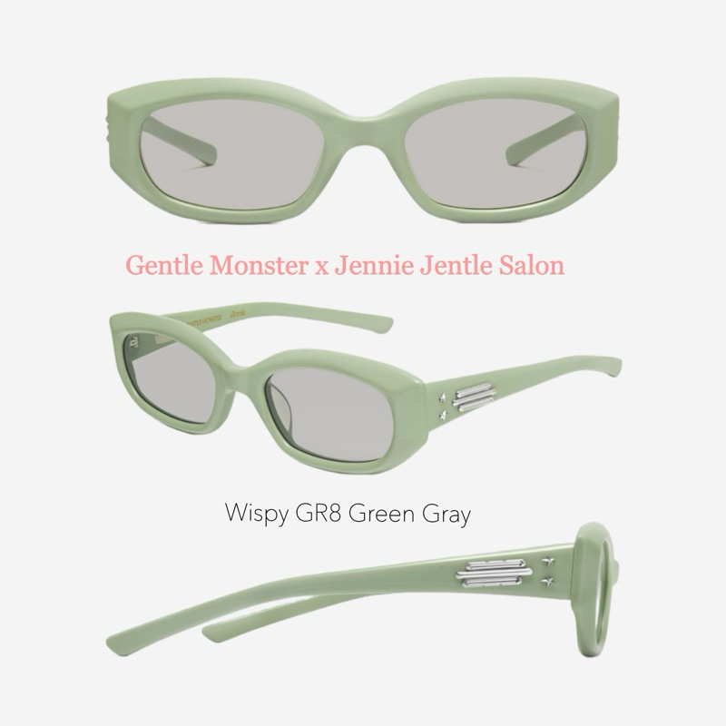 Gentle Monster × Jennie Jentle Salon Wispy GR8 Green Gray (แท้ 100% จากเกาหลี)