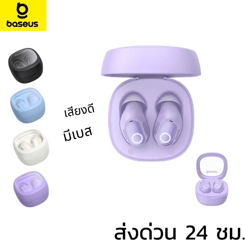 (จัดส่งทันที) Baseus WM02 หูฟังบลูทูธไร้สาย True Wireless 5.3 TWS มีเบส