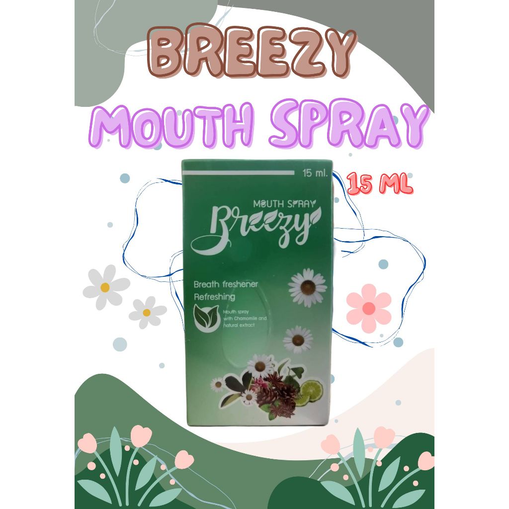 BREEZY MOUTH SPRAY บรีซซี่ เมาท์ สเปรย์ 15 ml.