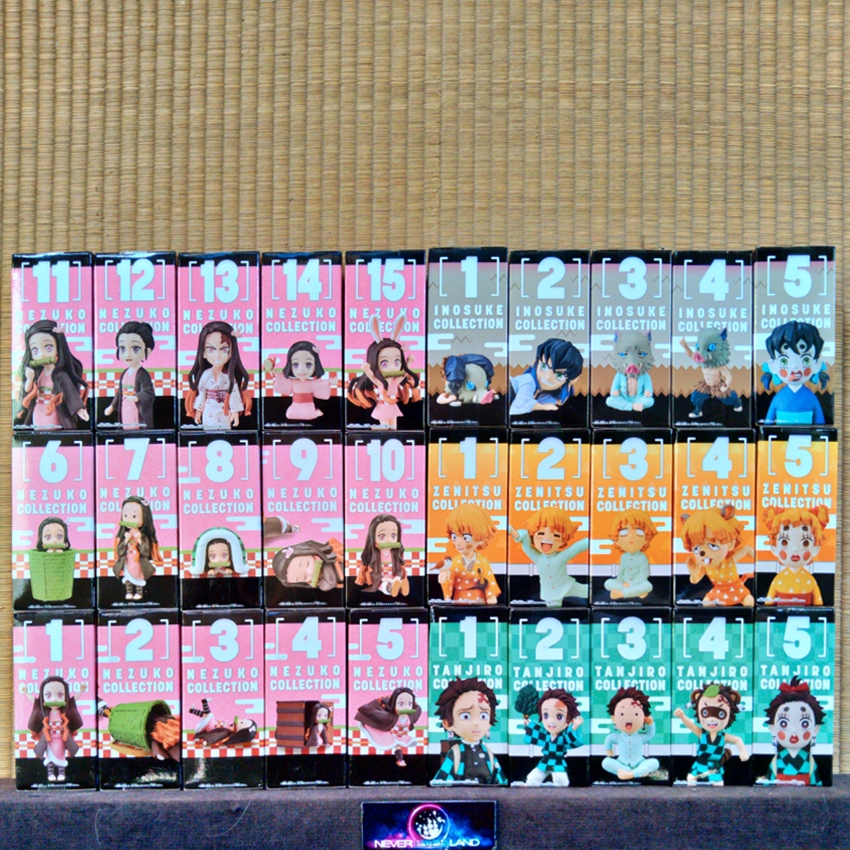 BANDAI BANPRESTO FIGURE: DEMON SLAYER / ดาบพิฆาตอสูร - WORLD COLLECTABLE FIGURE - NEZUKO /TANJIRO /Z