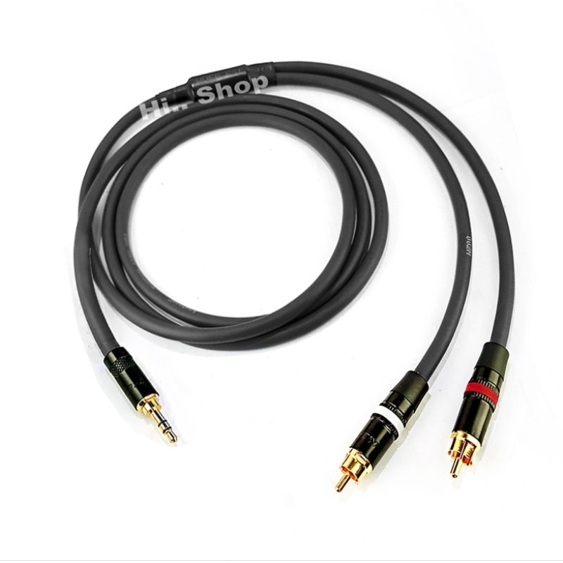 สายเปิดเพลงคุณภาพสูง Amphenol AUX3.5mm - RCA L/R หัว Neutrik Rean/ Amphenol APH-MIC-B024