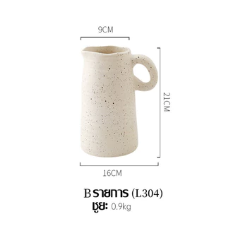 Ceramic vase สไตล์นอร์ดิกแจกันเซรามิกตกแต่งเรียบง่ายดอก ไม้ห้องนั่งเล่นนุ่มย้อนยุคคอนเทนเนอร์ ไฮโดรโพนิกบ้านศิลปะดอกไม้