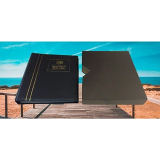 AAP - สมุดเก็บสะสมแสตมป์ ( ปกหนัง ปกเปล่าพร้อมกล่องแข็ง ไม่มีแผ่นใน ) - อัลบั้ม สมุดเก็บแสตมป์ สมุดสะสมแสตมป์