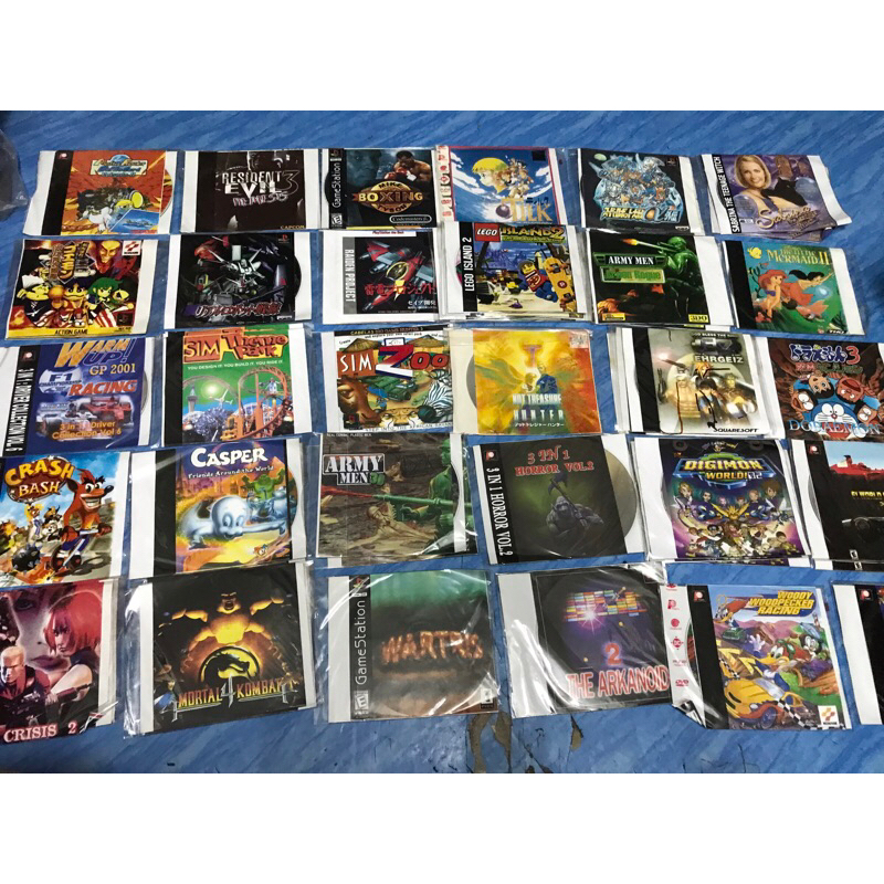 PS1,เกมส์ (28) แผ่นปั๊มรุ่นเก่า หายาก มือ 1 สภาพใส
