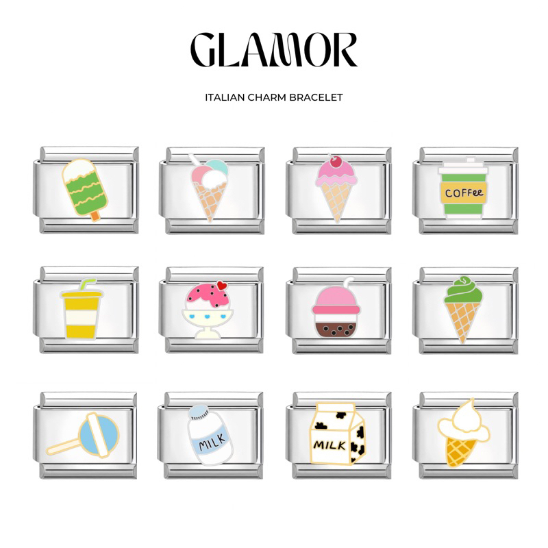 ชาร์ม กำไล Italian Charm Bracelet